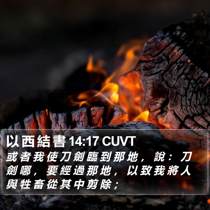 以 西 結 書 14:17 CUVT Bible Study