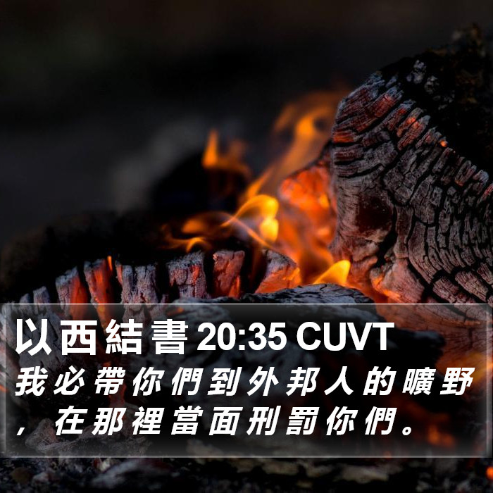 以 西 結 書 20:35 CUVT Bible Study