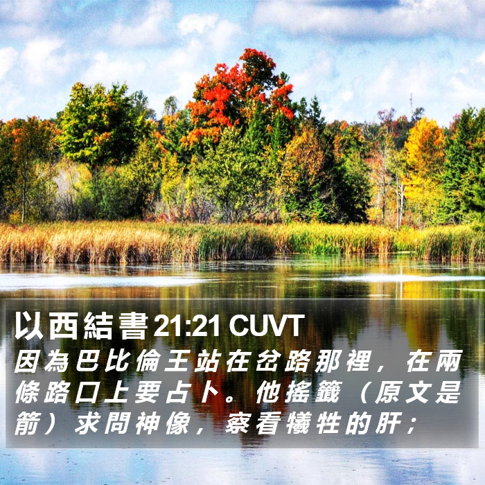 以 西 結 書 21:21 CUVT Bible Study