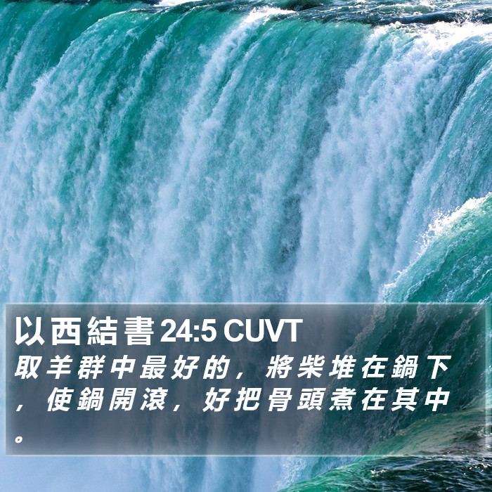 以 西 結 書 24:5 CUVT Bible Study