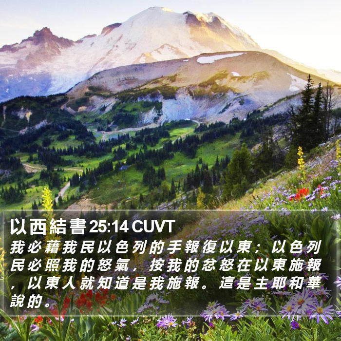 以 西 結 書 25:14 CUVT Bible Study