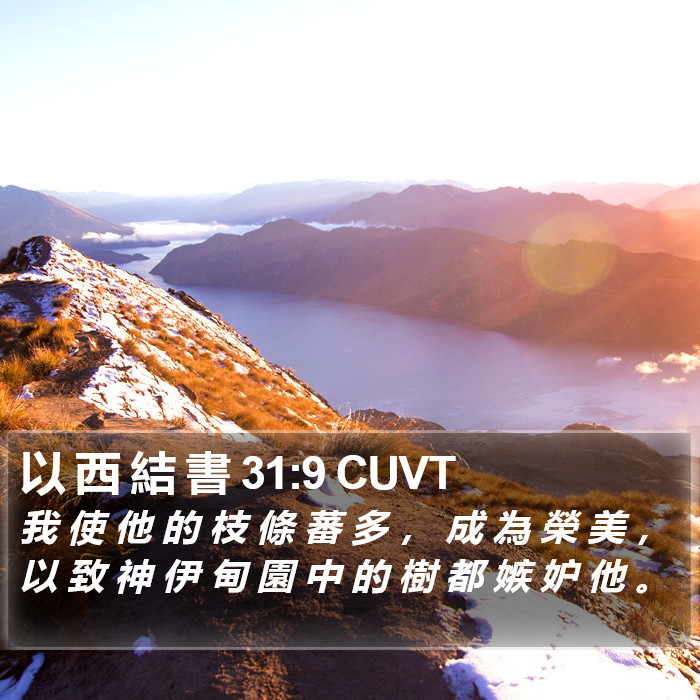 以 西 結 書 31:9 CUVT Bible Study