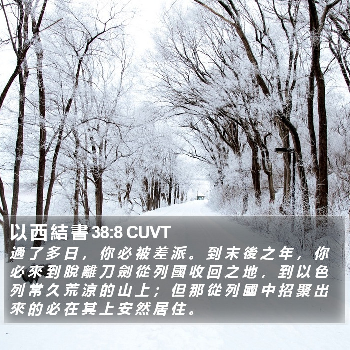 以 西 結 書 38:8 CUVT Bible Study