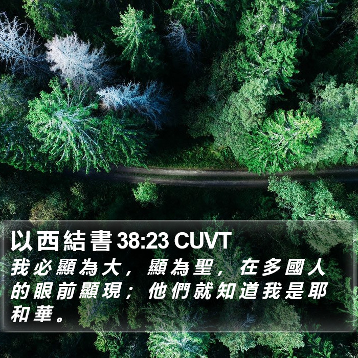 以 西 結 書 38:23 CUVT Bible Study