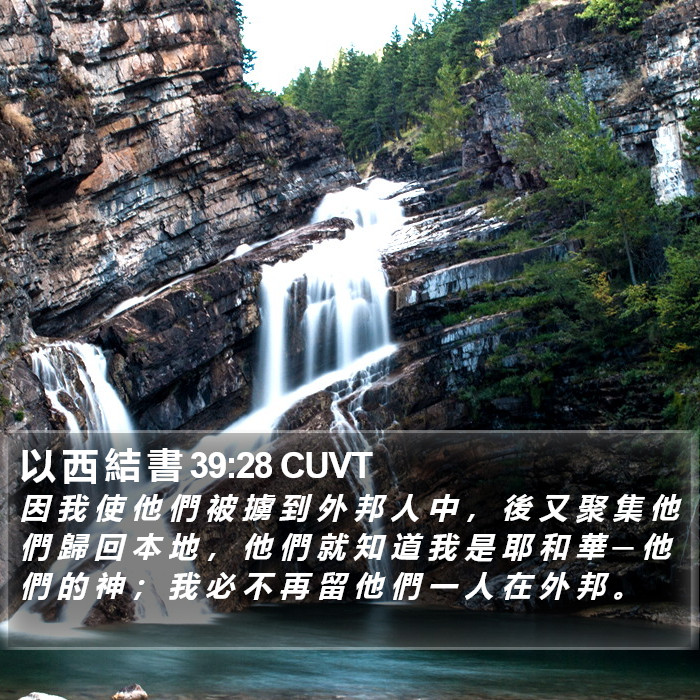 以 西 結 書 39:28 CUVT Bible Study