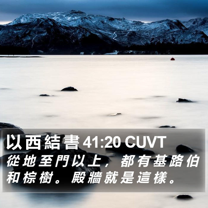 以 西 結 書 41:20 CUVT Bible Study