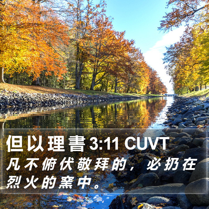 但 以 理 書 3:11 CUVT Bible Study