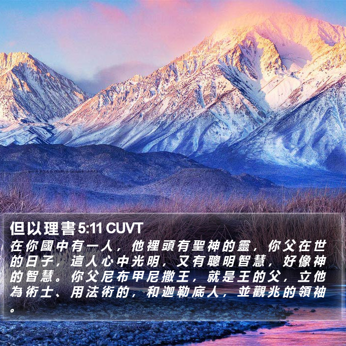 但 以 理 書 5:11 CUVT Bible Study