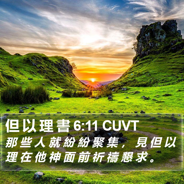 但 以 理 書 6:11 CUVT Bible Study