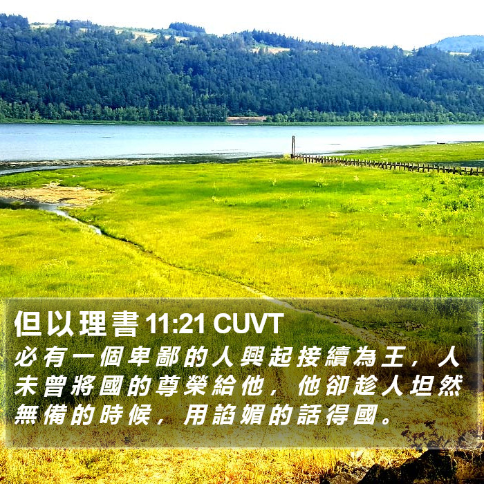 但 以 理 書 11:21 CUVT Bible Study
