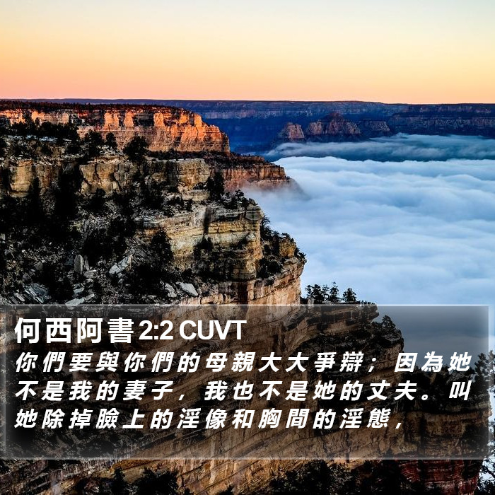何 西 阿 書 2:2 CUVT Bible Study