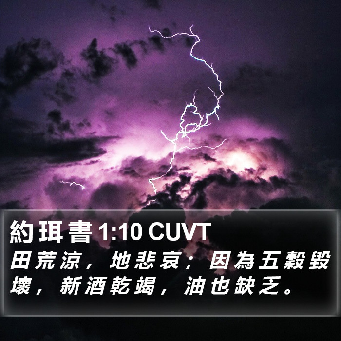 約 珥 書 1:10 CUVT Bible Study