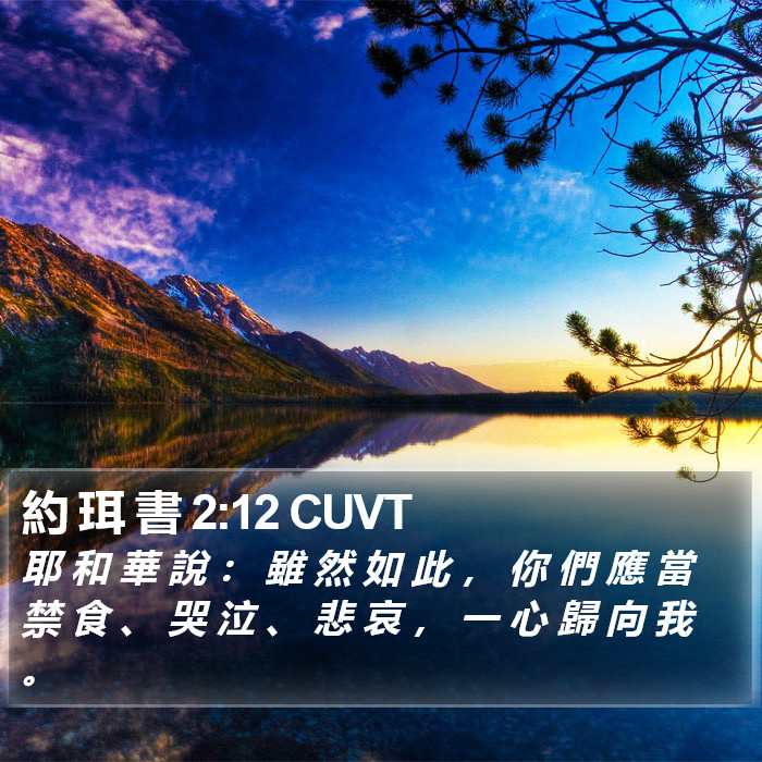 約 珥 書 2:12 CUVT Bible Study