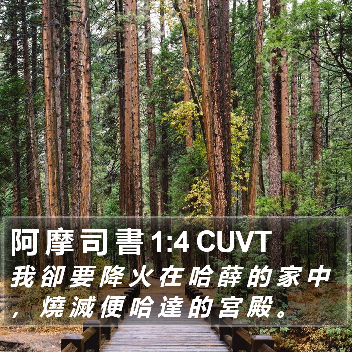 阿 摩 司 書 1:4 CUVT Bible Study