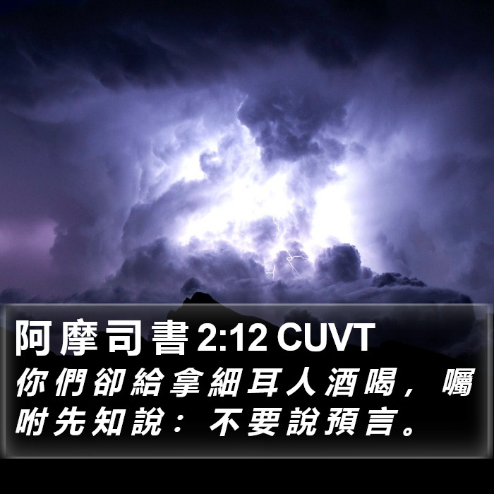 阿 摩 司 書 2:12 CUVT Bible Study