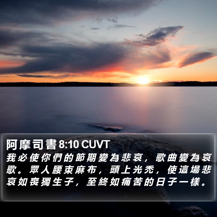 阿 摩 司 書 8:10 CUVT Bible Study