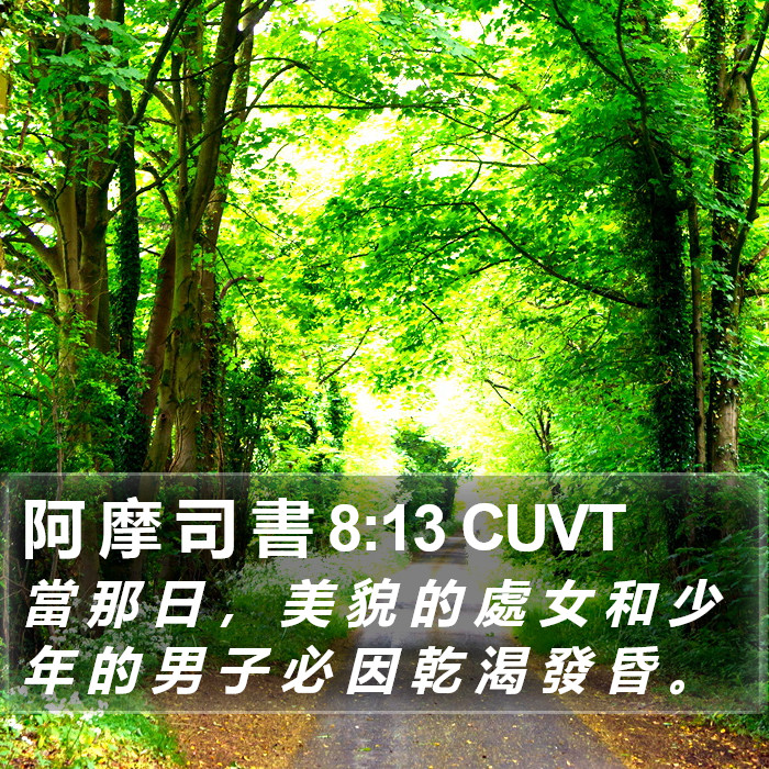 阿 摩 司 書 8:13 CUVT Bible Study