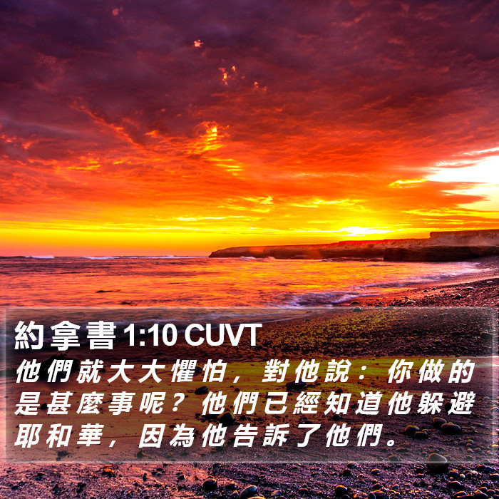 約 拿 書 1:10 CUVT Bible Study