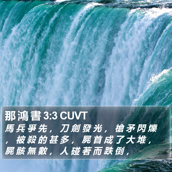 那 鴻 書 3:3 CUVT Bible Study