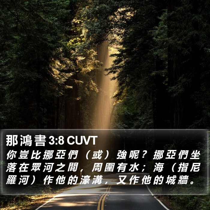 那 鴻 書 3:8 CUVT Bible Study