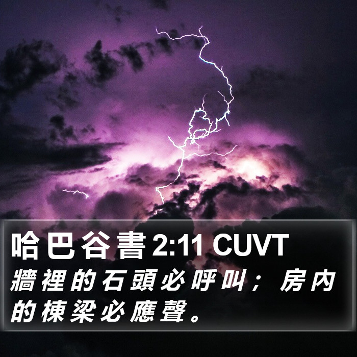 哈 巴 谷 書 2:11 CUVT Bible Study