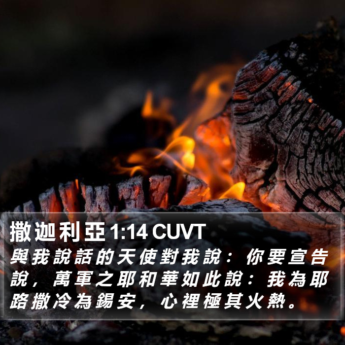 撒 迦 利 亞 1:14 CUVT Bible Study