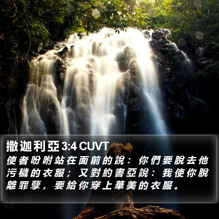 撒 迦 利 亞 3:4 CUVT Bible Study