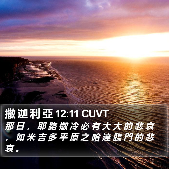 撒 迦 利 亞 12:11 CUVT Bible Study