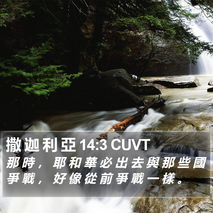 撒 迦 利 亞 14:3 CUVT Bible Study