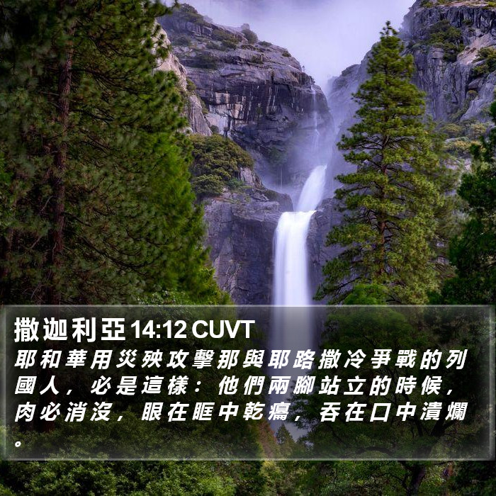 撒 迦 利 亞 14:12 CUVT Bible Study