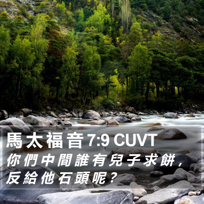 馬 太 福 音 7:9 CUVT Bible Study