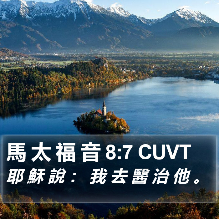 馬 太 福 音 8:7 CUVT Bible Study