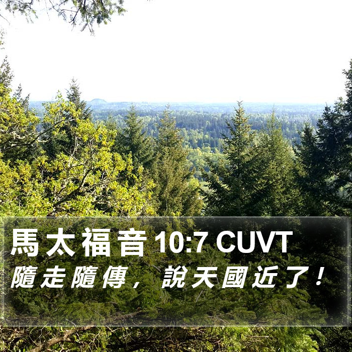 馬 太 福 音 10:7 CUVT Bible Study