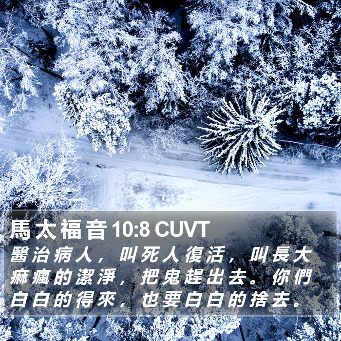 馬 太 福 音 10:8 CUVT Bible Study