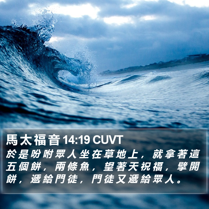 馬 太 福 音 14:19 CUVT Bible Study