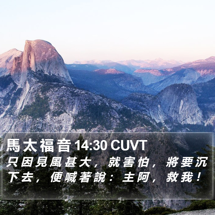 馬 太 福 音 14:30 CUVT Bible Study