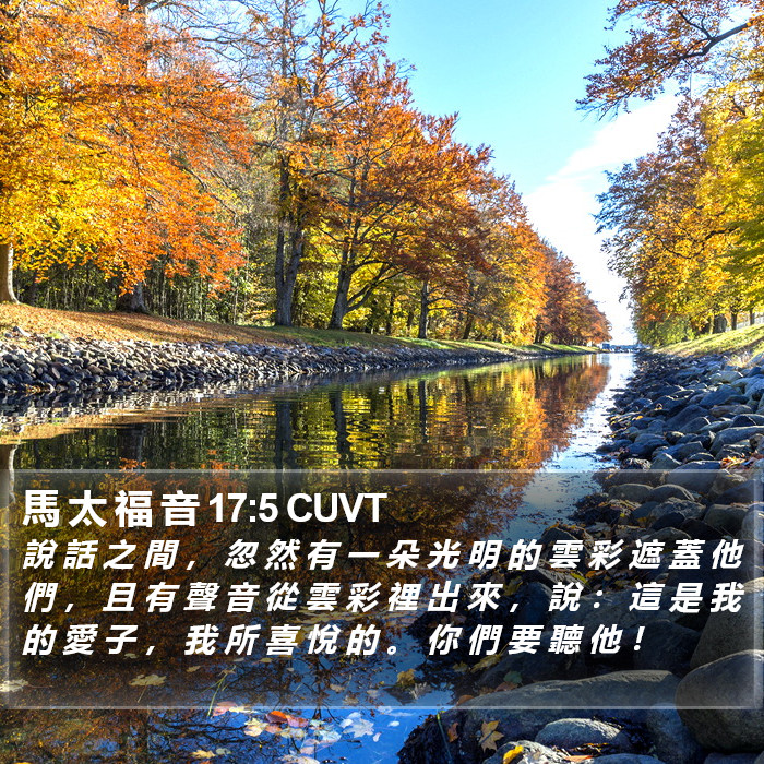 馬 太 福 音 17:5 CUVT Bible Study