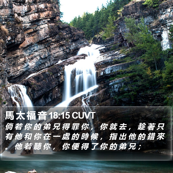 馬 太 福 音 18:15 CUVT Bible Study