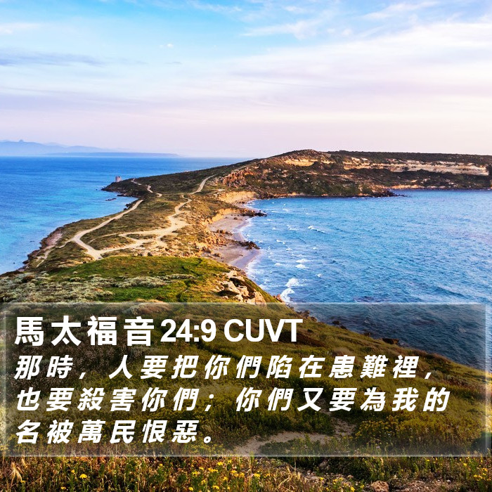 馬 太 福 音 24:9 CUVT Bible Study