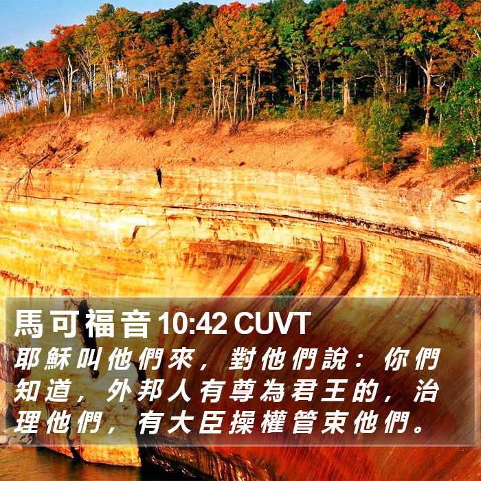 馬 可 福 音 10:42 CUVT Bible Study