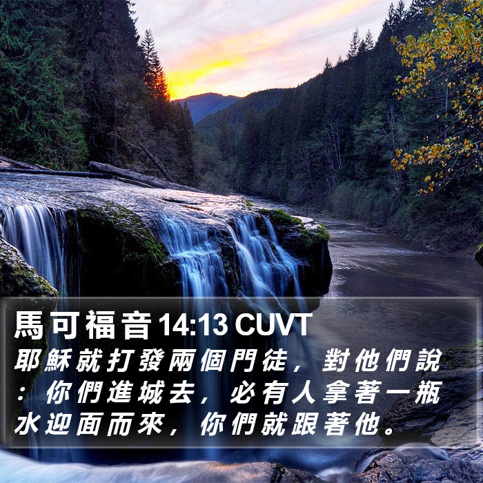 馬 可 福 音 14:13 CUVT Bible Study