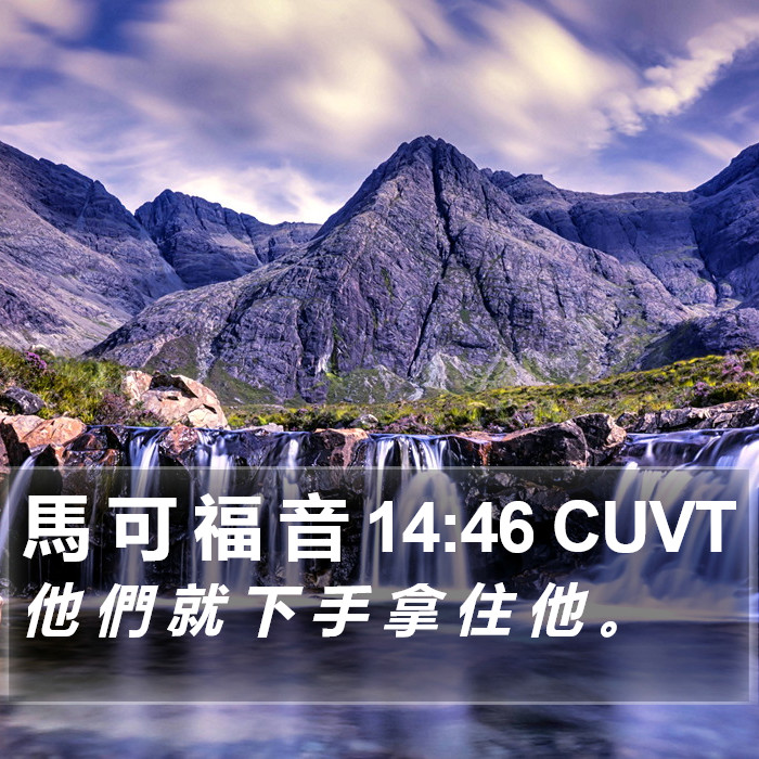 馬 可 福 音 14:46 CUVT Bible Study