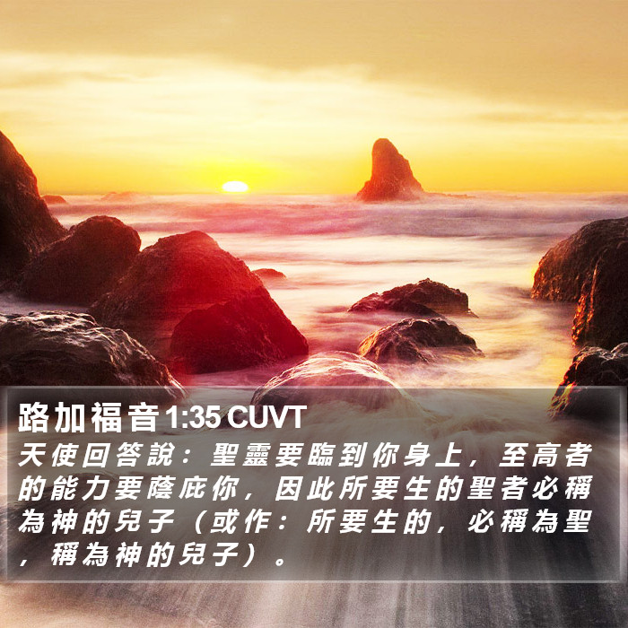 路 加 福 音 1:35 CUVT Bible Study