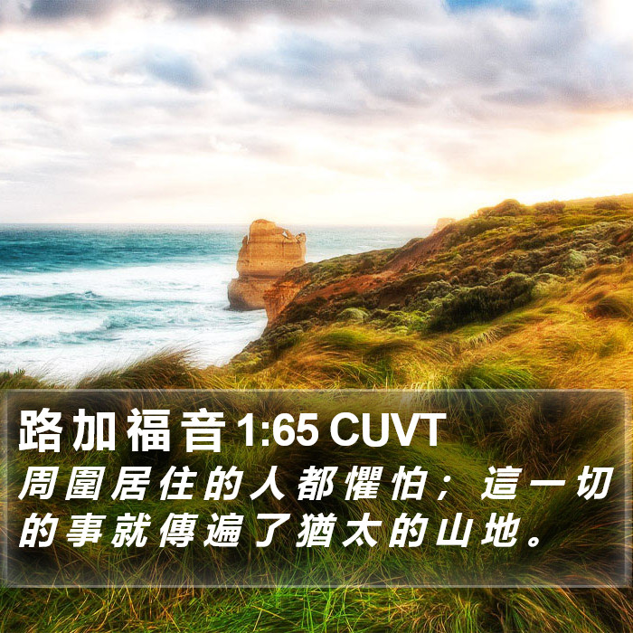 路 加 福 音 1:65 CUVT Bible Study