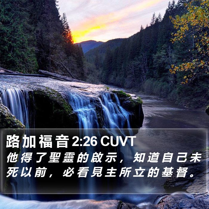 路 加 福 音 2:26 CUVT Bible Study