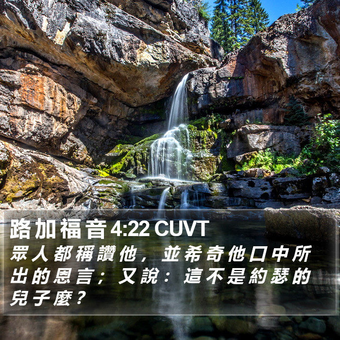 路 加 福 音 4:22 CUVT Bible Study