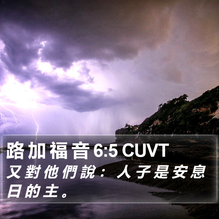 路 加 福 音 6:5 CUVT Bible Study