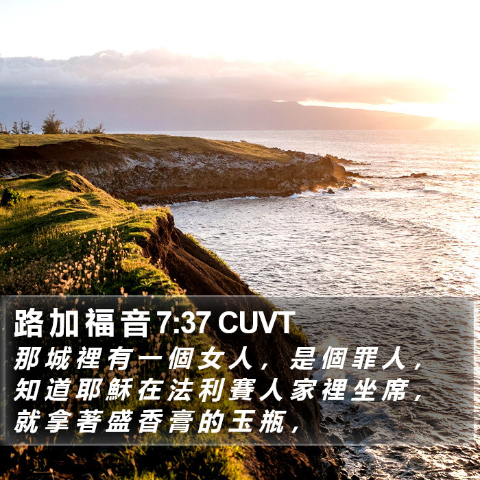 路 加 福 音 7:37 CUVT Bible Study