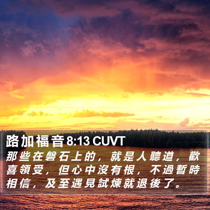 路 加 福 音 8:13 CUVT Bible Study