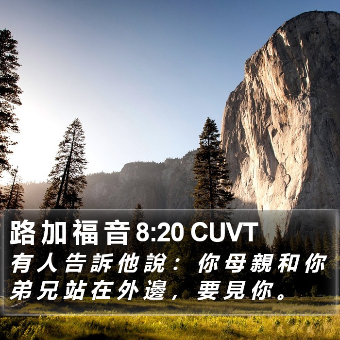 路 加 福 音 8:20 CUVT Bible Study